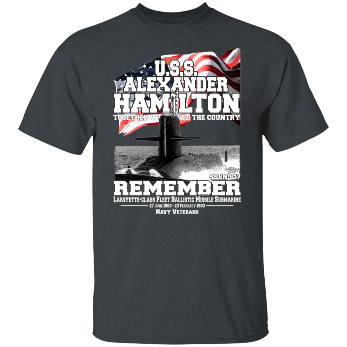 USS ALEXANDER HAMILTON SSBN-617 Submarine T-shirt