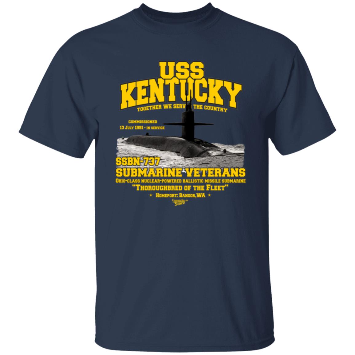 USS KENTUCKY SSBN-737 US Submarine t-shirt