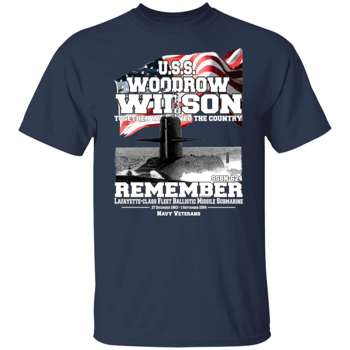 USS WOODROW WILSON SSBN-624 Submarine T-shirt