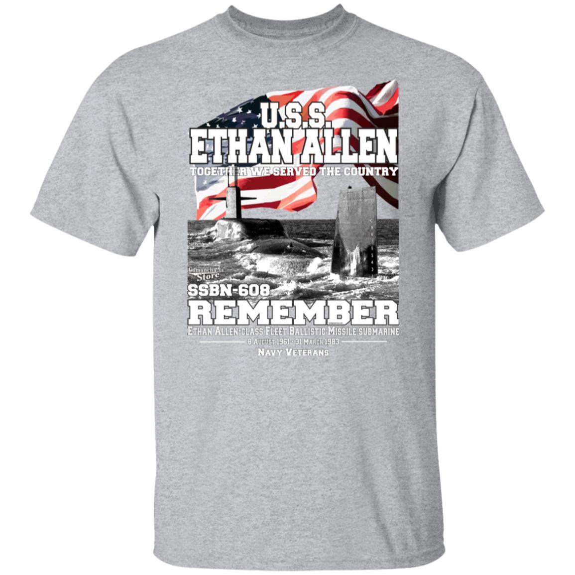 USS Ethan Allen SSBN-608 Submarine T-shirt