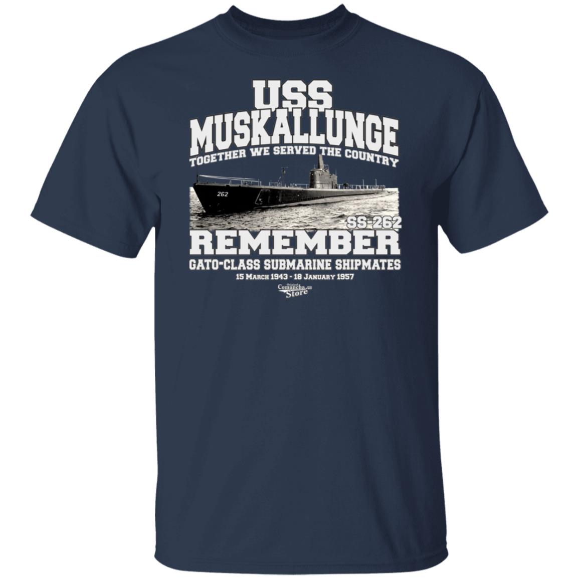 USS MUSKALLUNGE SS-262 Submarine T-Shirt