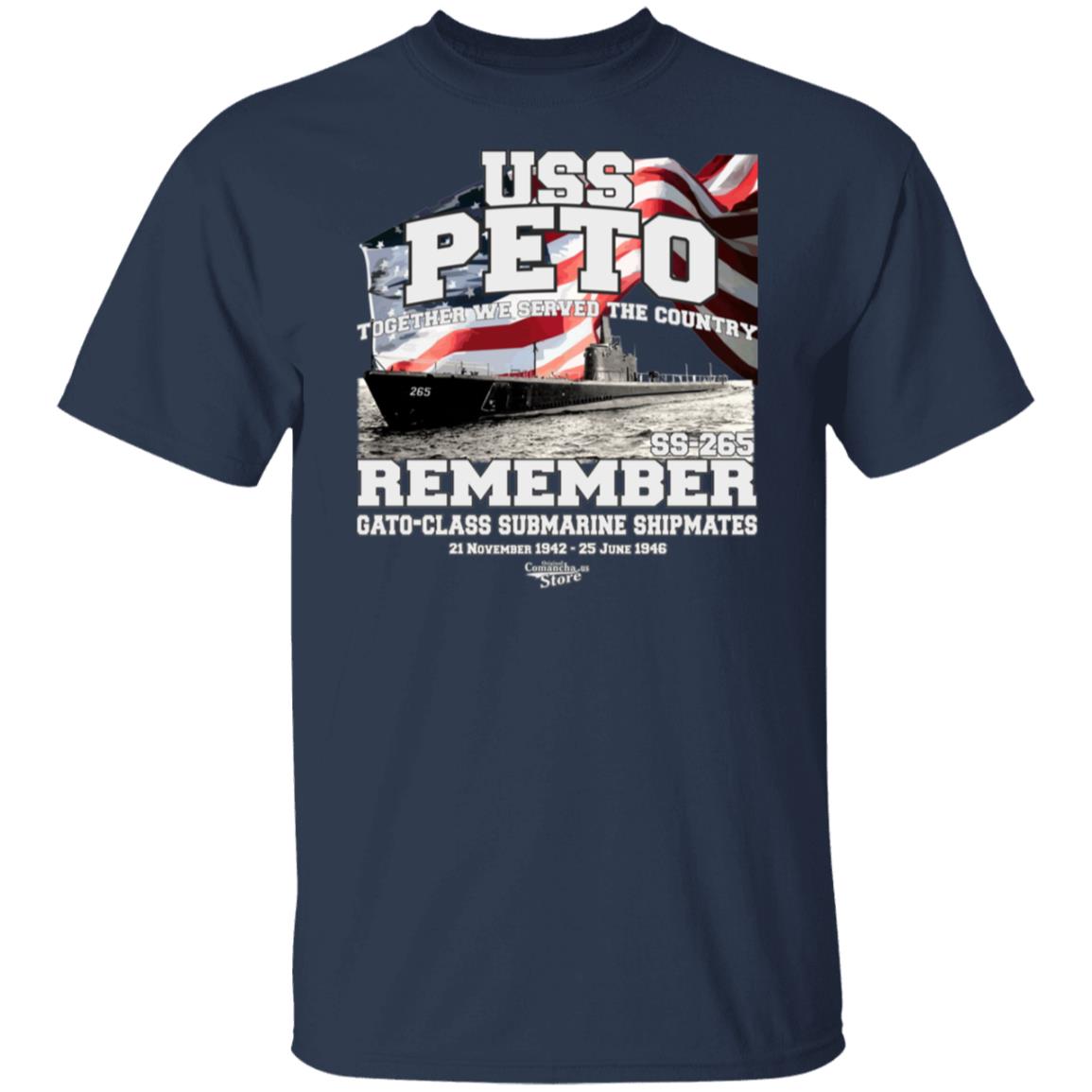 U.S.S. PETO SS-265 Submarine T-Shirt