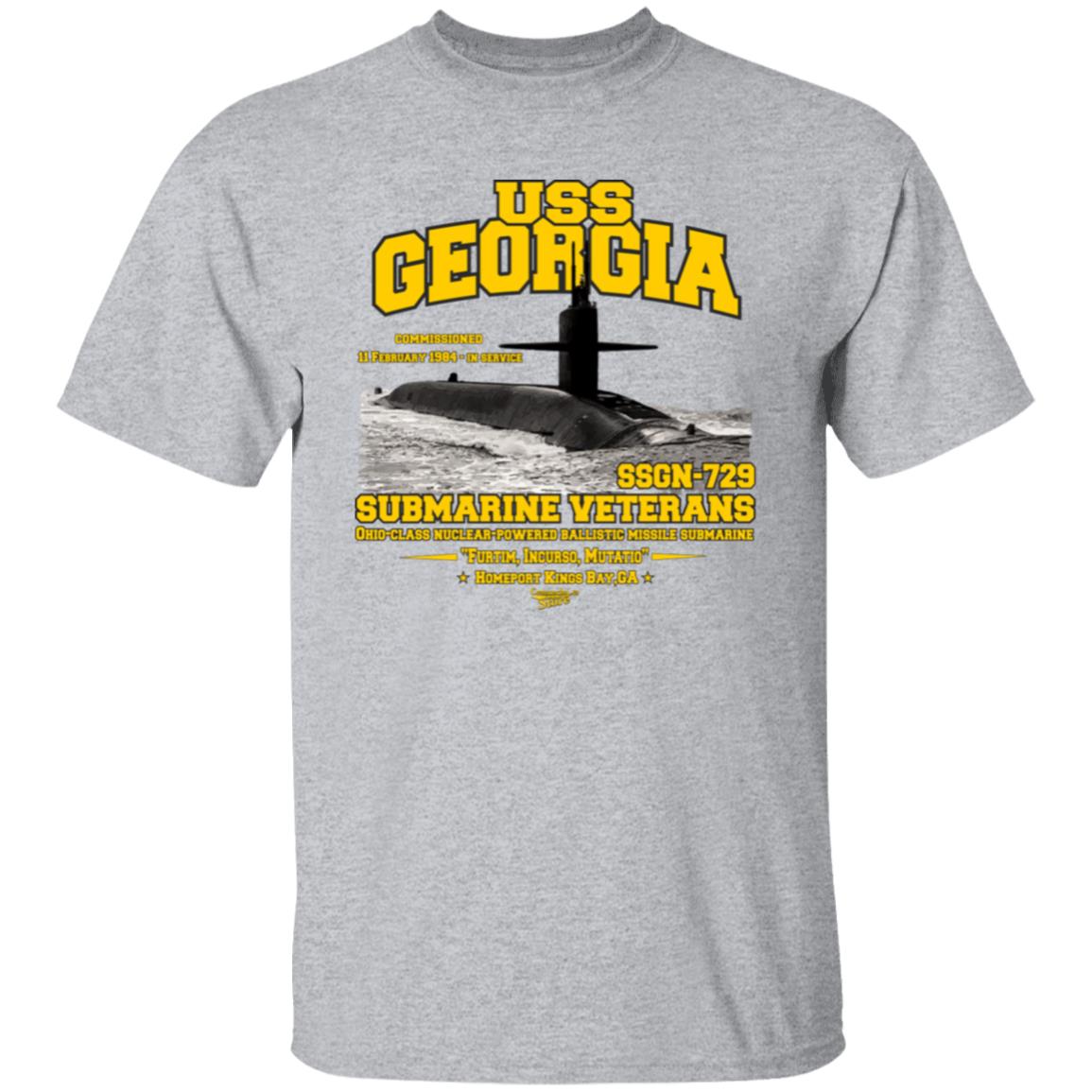 USS GEORGIA SSGN-729 US Submarine t-shirt