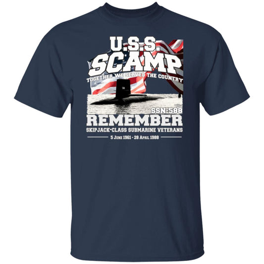 USS SCAMP SSN-588 Submarine T-Shirt,