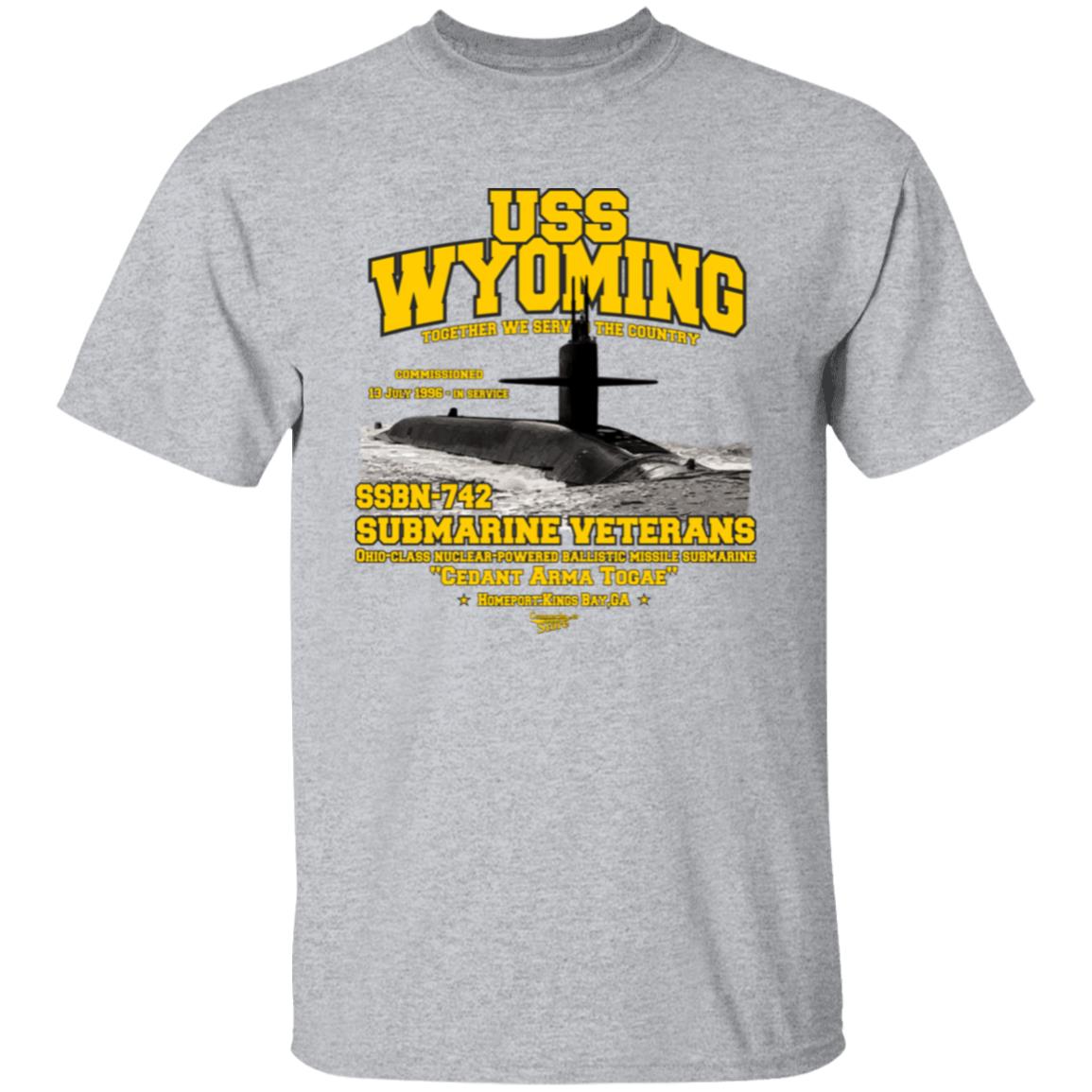 USS WYOMING SSBN-736 US Submarine t-shirt