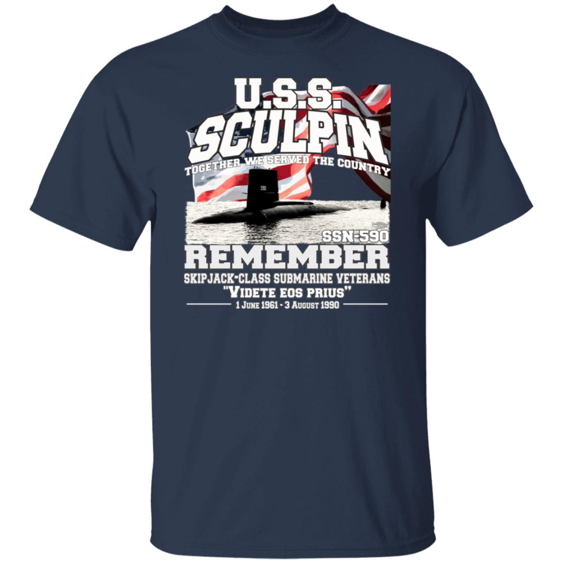 USS SCULPIN SSN-590 Submarine T-Shirt