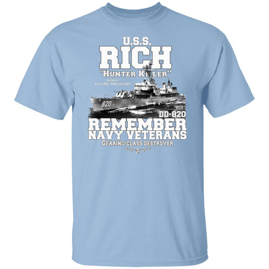 USS RICH DD-820 Gearing-class Destroyer T-Shirt