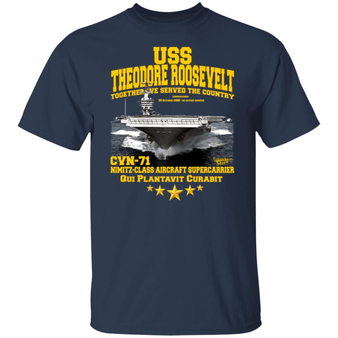 U.S.S. Theodore Roosevelt CVN-71 supercarrier t-shirt