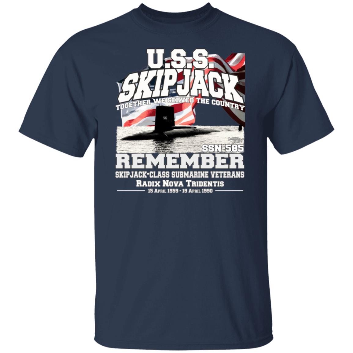 USS SKIPJACK SSN-585 Submarine T-Shirt,