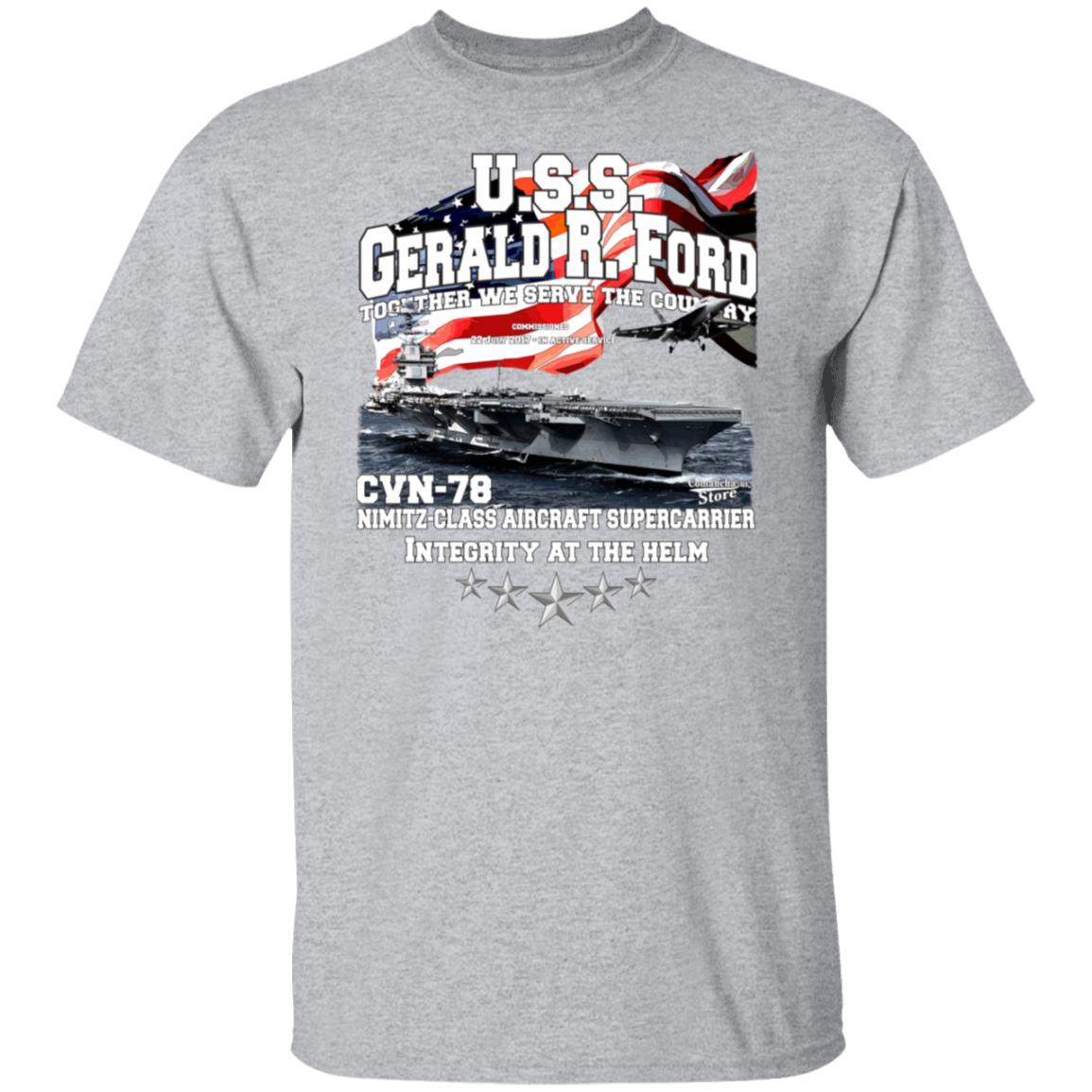 U.S.S. Gerald R.Ford CVN-78 supercarrier t-shirt