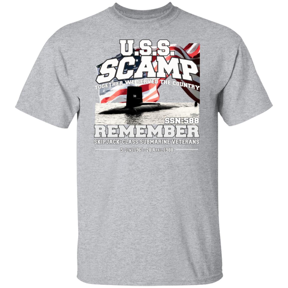 USS SCAMP SSN-588 Submarine T-Shirt