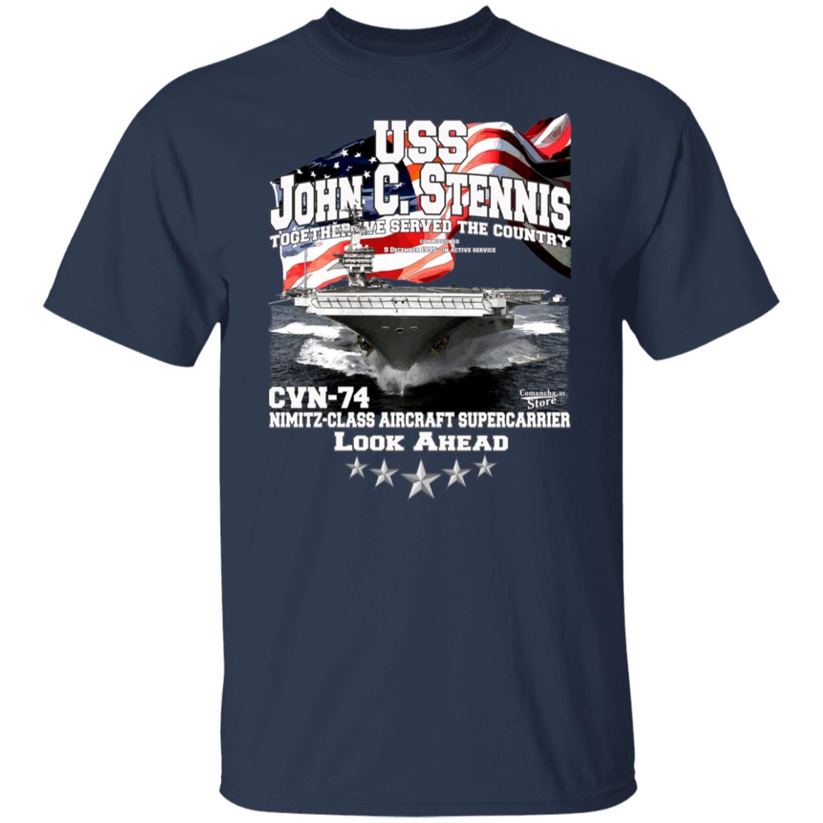 U.S.S. John C. Stennis CVN-74 supercarrier t-shirt