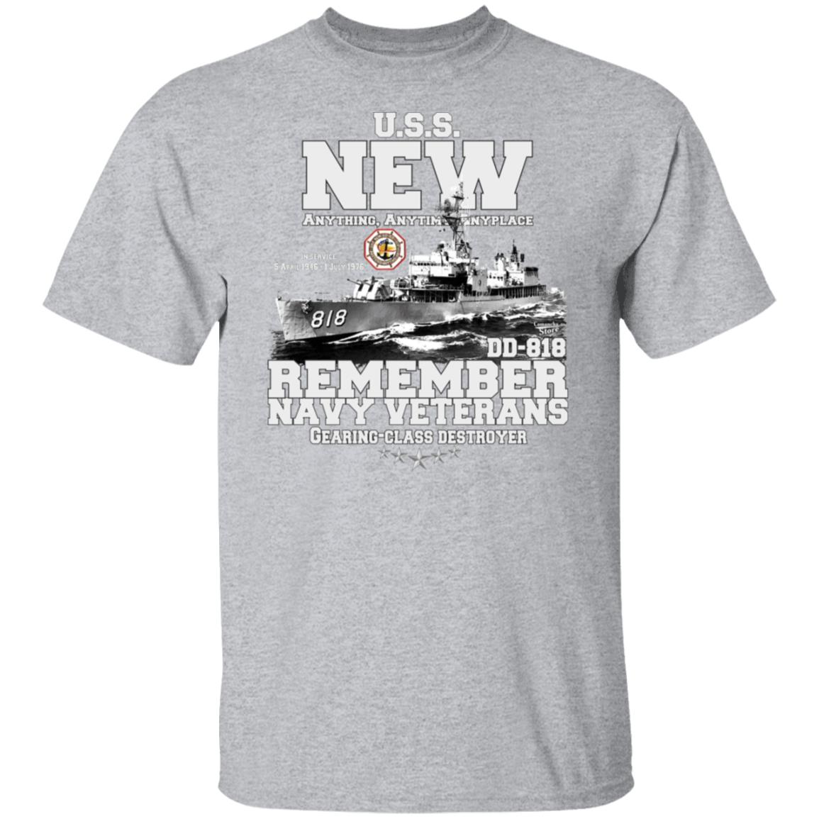 USS NEW DD-818 t-Shirt