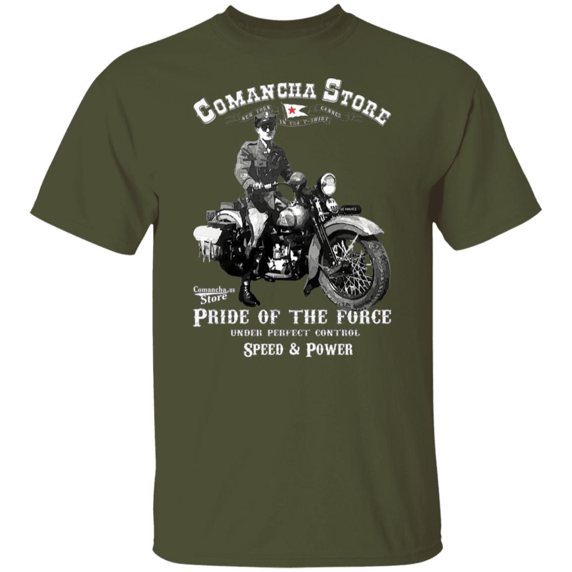 Retro Police Motorcycle T-Shirt