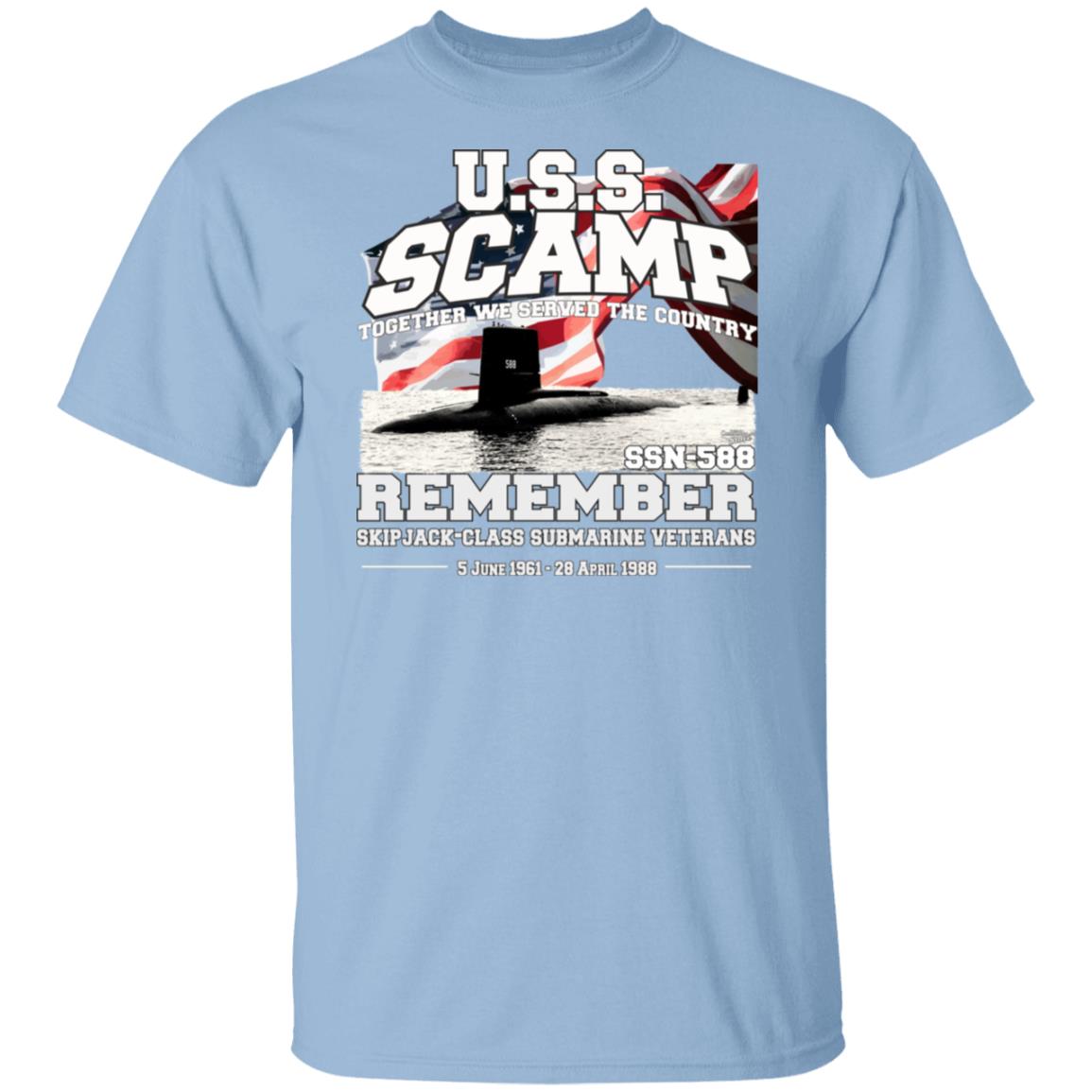 USS SCAMP SSN-588 Submarine T-Shirt