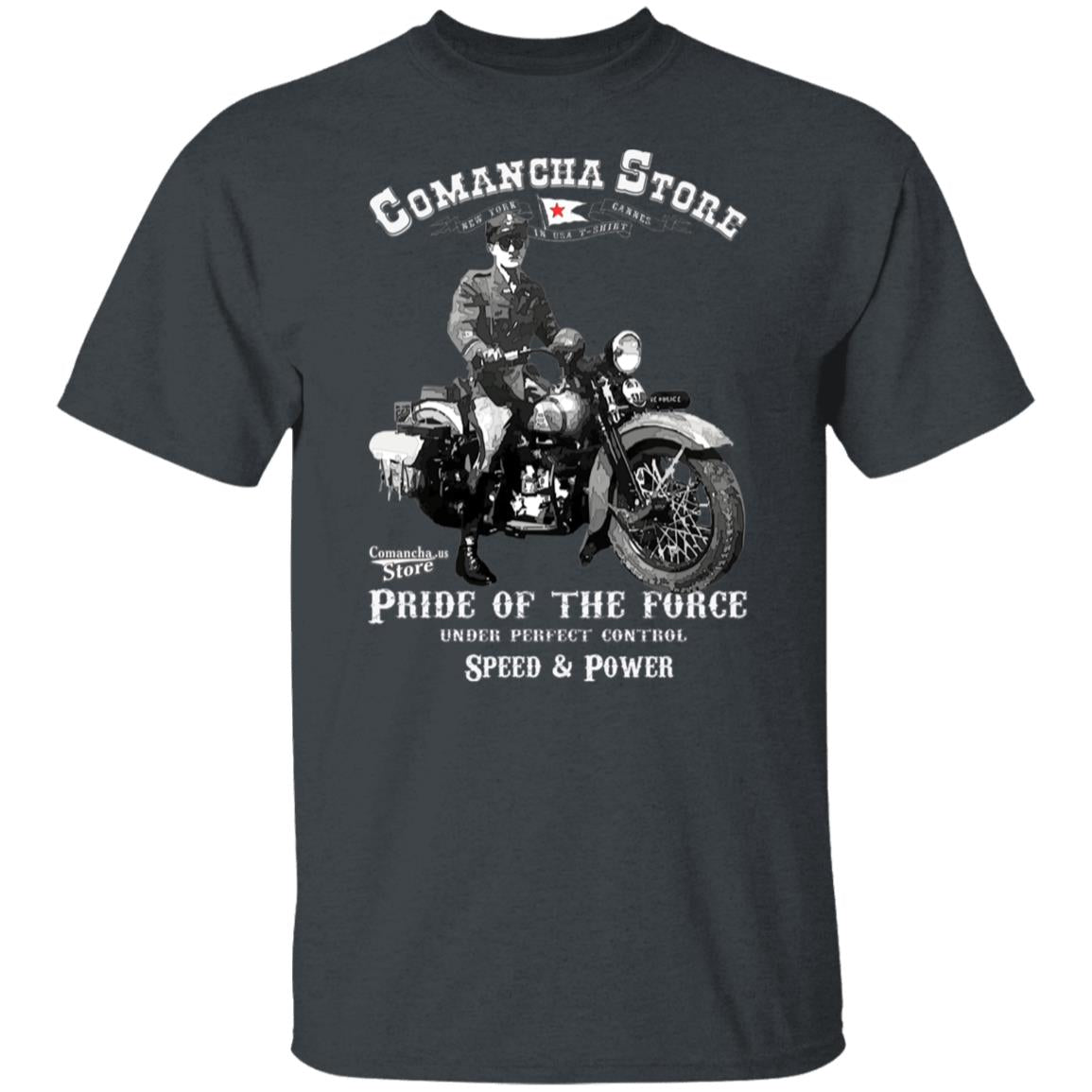 Retro Police Motorcycle T-Shirt