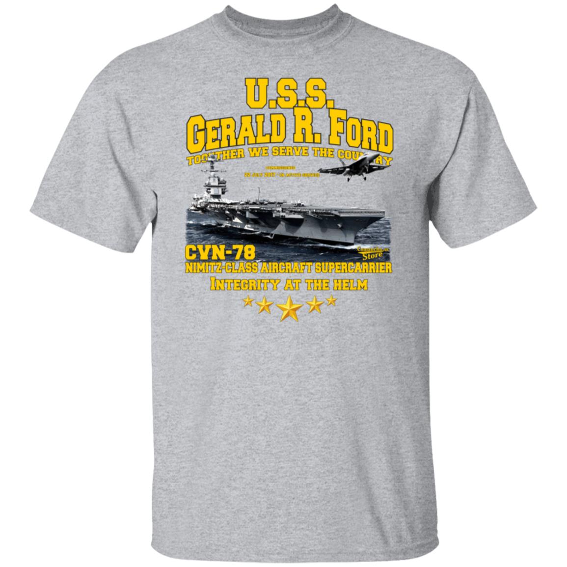 U.S.S. Gerald R.Ford CVN-78 supercarrier t-shirt