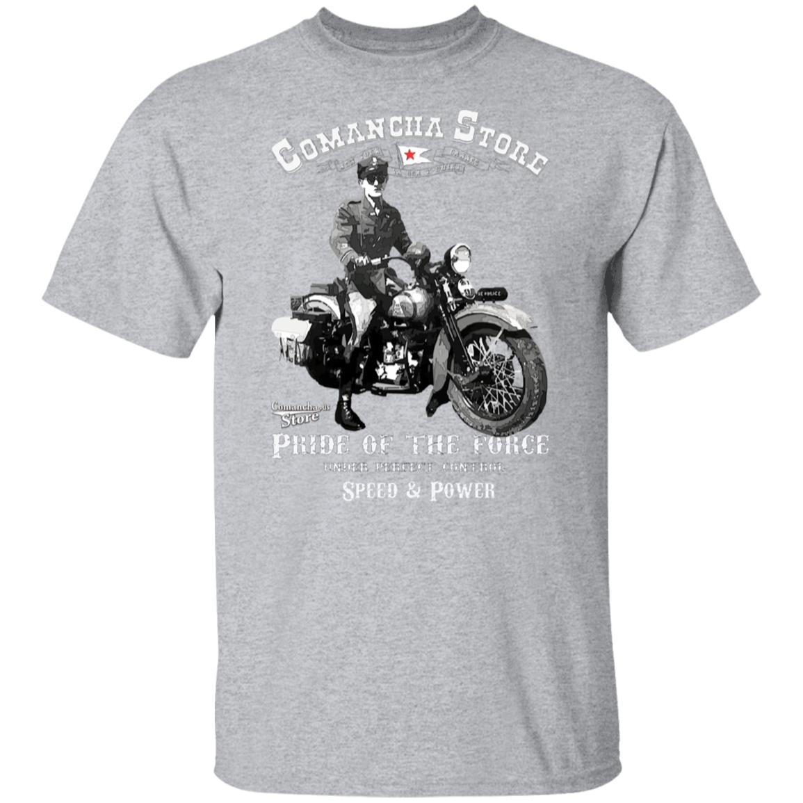 Retro Police Motorcycle T-Shirt