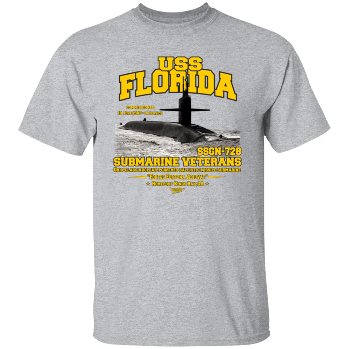 USS FLORIDA SSGN-728 US Submarine t-shirt