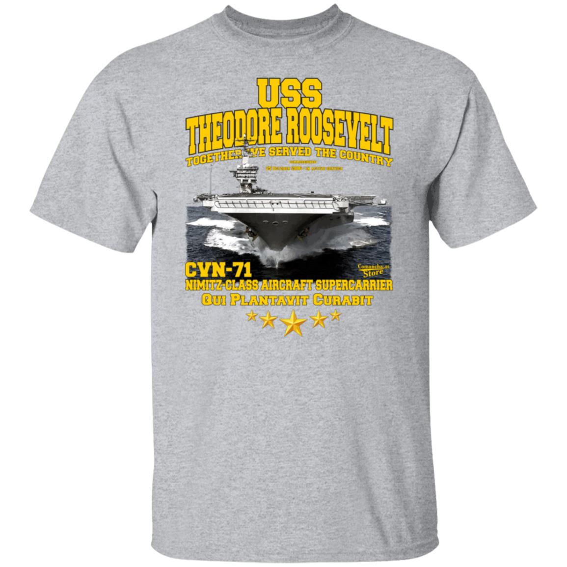 U.S.S. Theodore Roosevelt CVN-71 supercarrier t-shirt