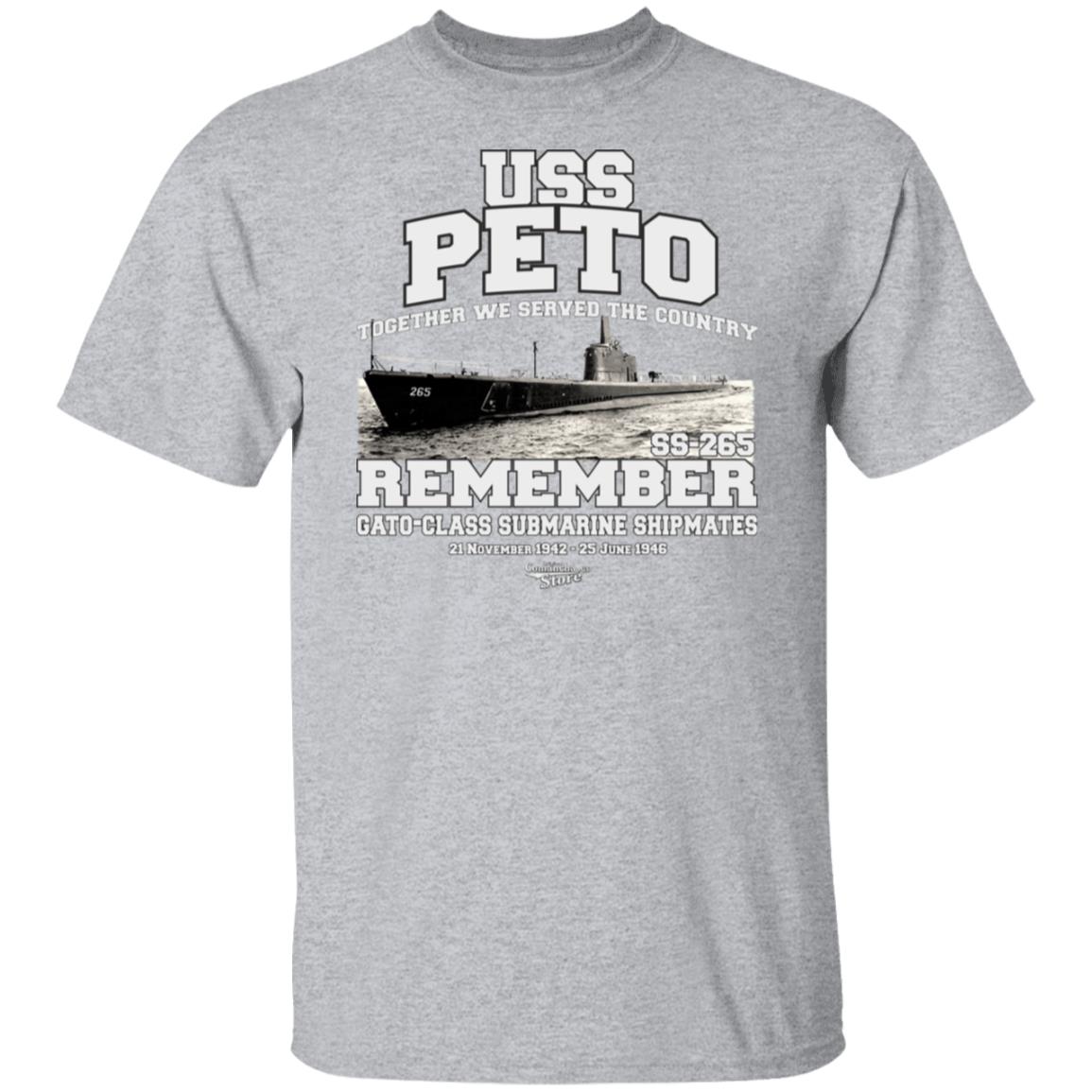 USS PETO SS-265 Submarine T-Shirt