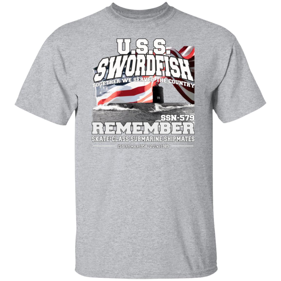 USS SWORDFISH SSN-579 Submarine T-Shirt