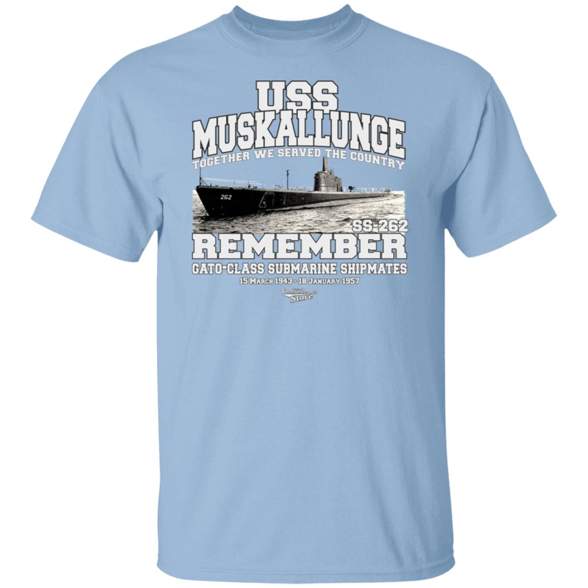 USS MUSKALLUNGE SS-262 Submarine T-Shirt