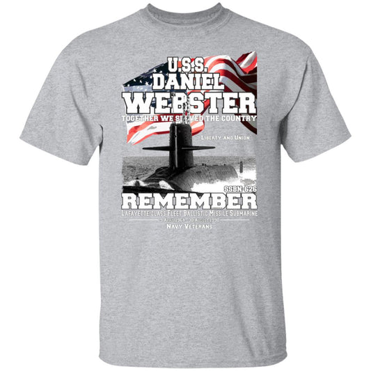 USS Daniel Webster SSBN-626 Submarine T-shirt