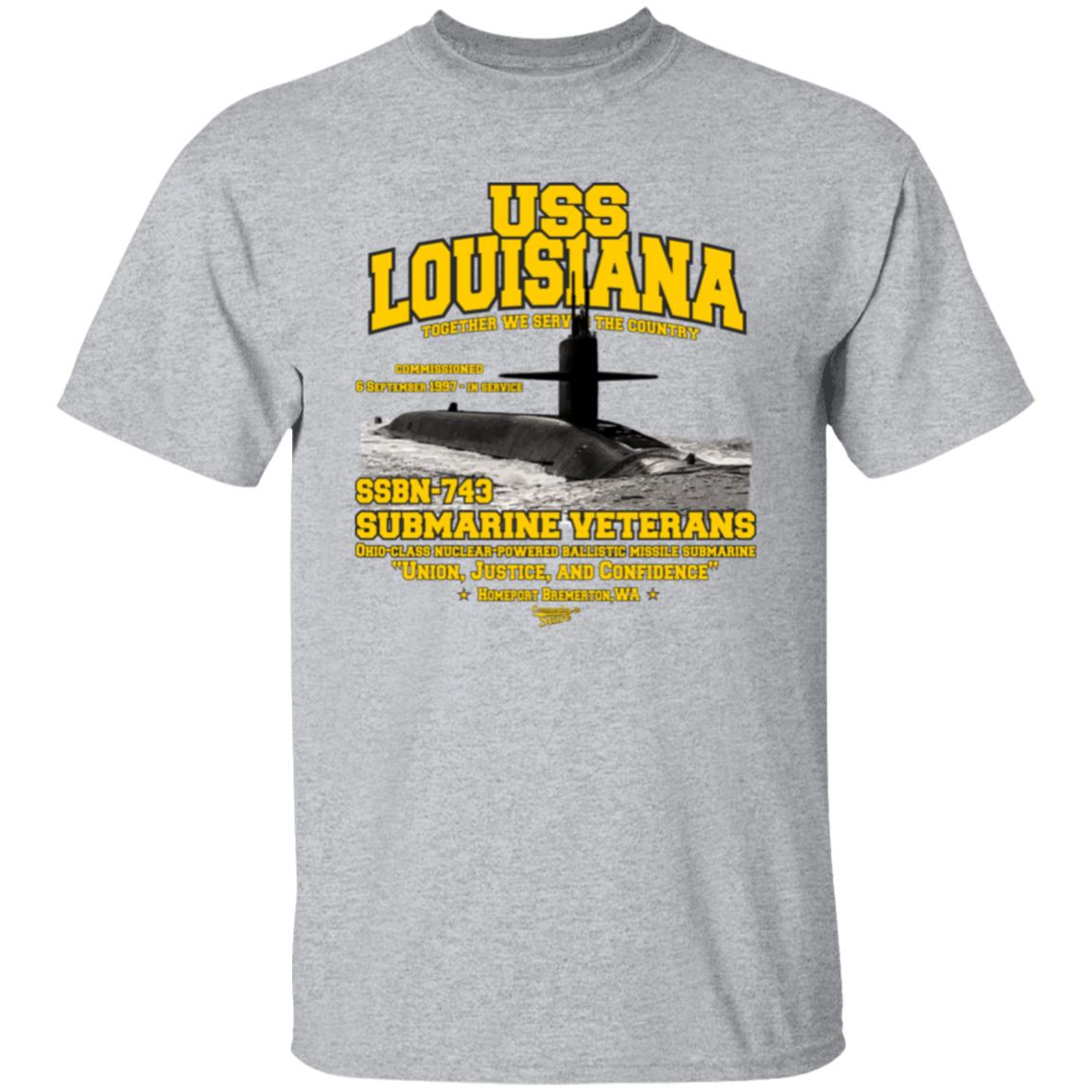 USS LOUISIANA SSBN-743 US Submarine t-shirt