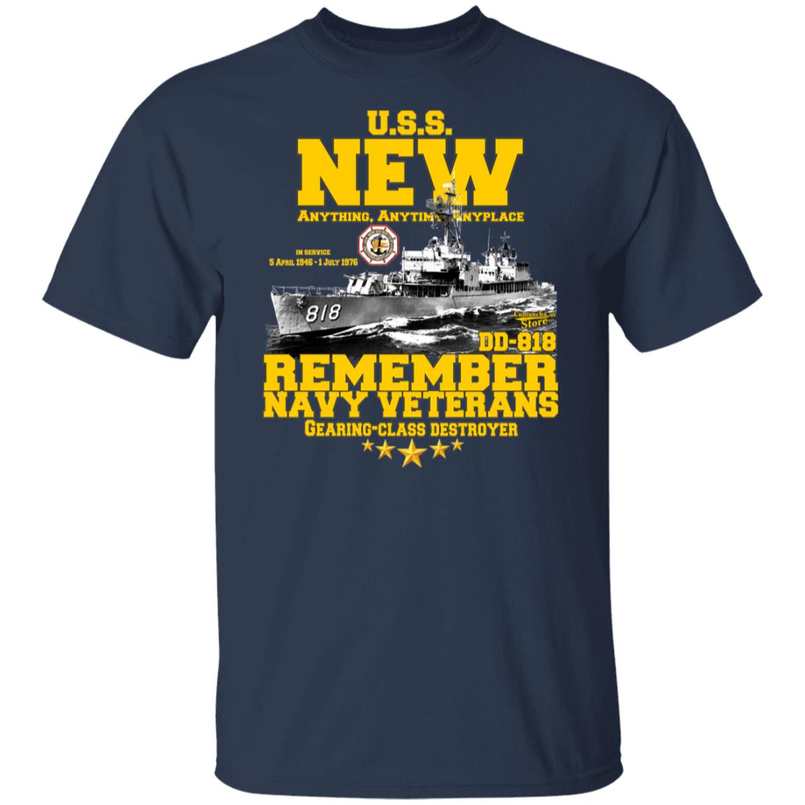 USS NEW DD-818 Destroyer t-Shirt