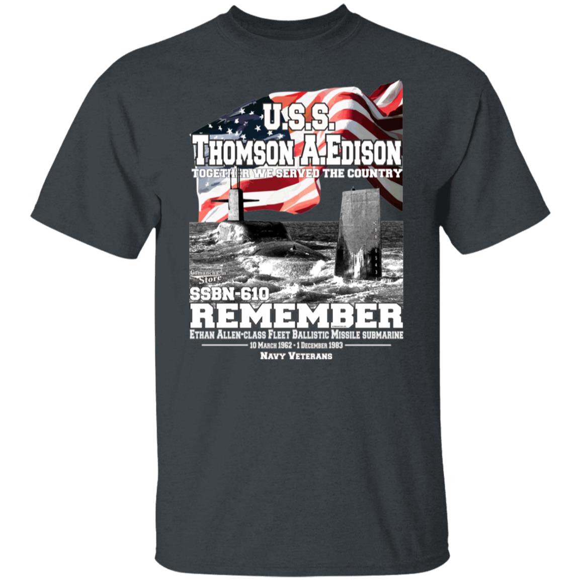 USS Thomas A. Edison SSBN-610 Submarine T-shirt