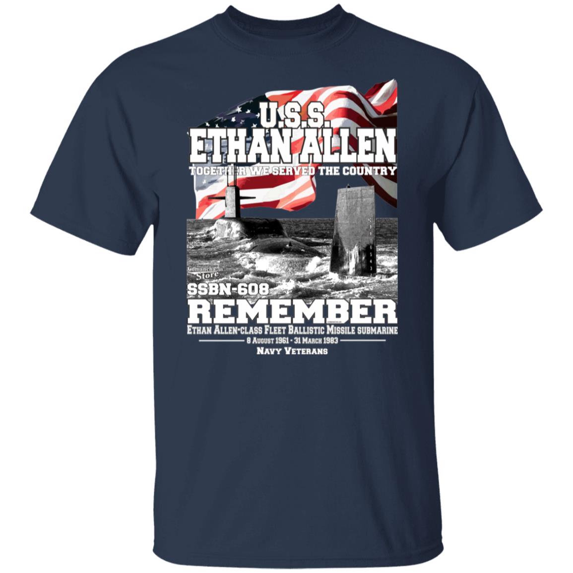 USS Ethan Allen SSBN-608 Submarine T-shirt