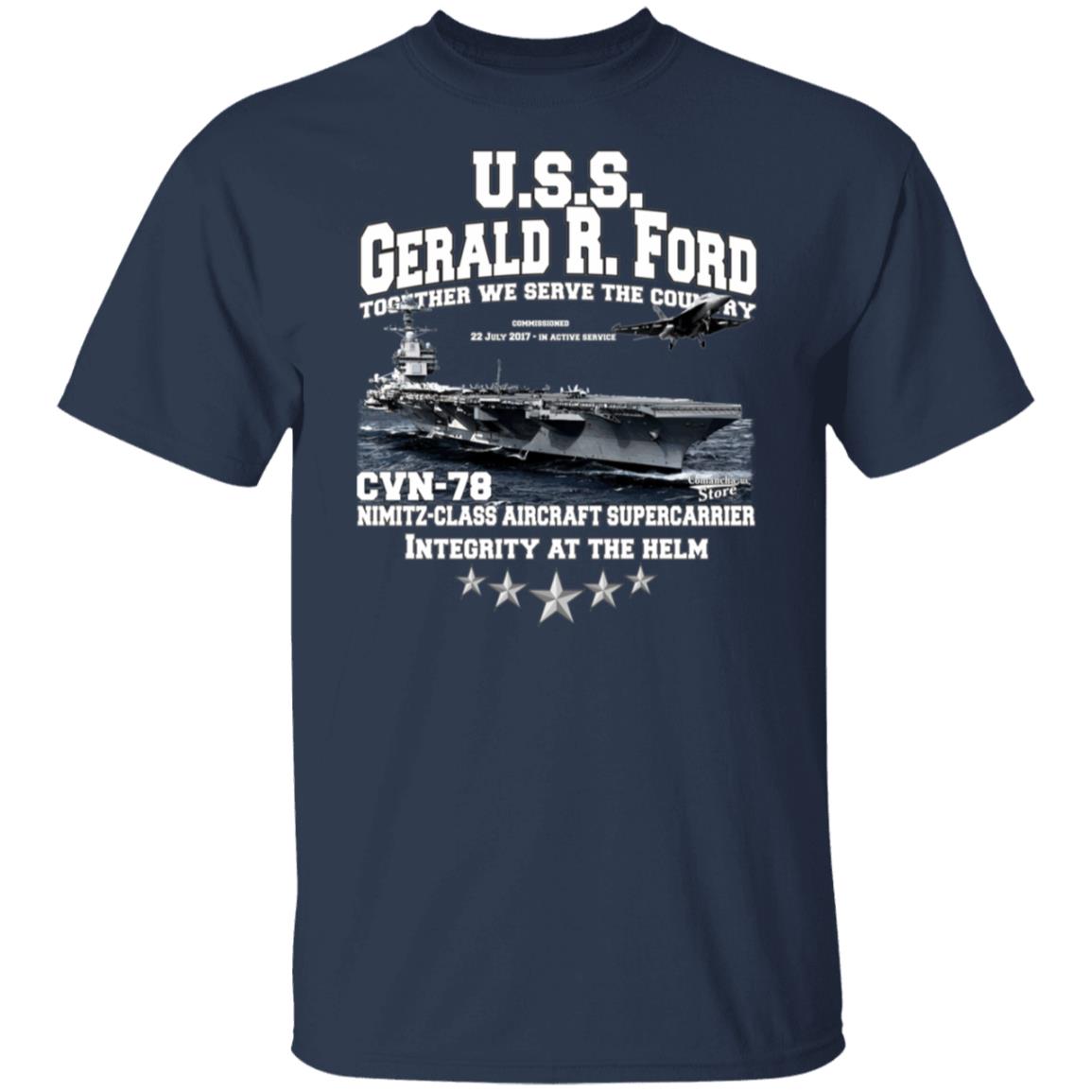 USS Gerald R. Ford CVN-78 t-shirt