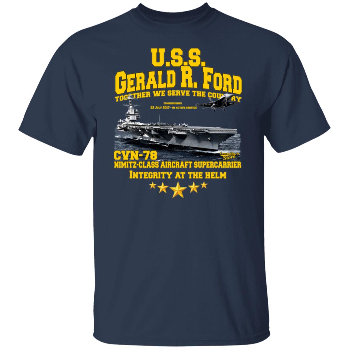 U.S.S. Gerald R.Ford CVN-78 supercarrier t-shirt