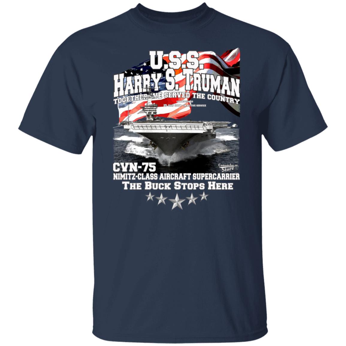 U.S.S. Harry S. Truman CVN-75 supercarrier t-shirt