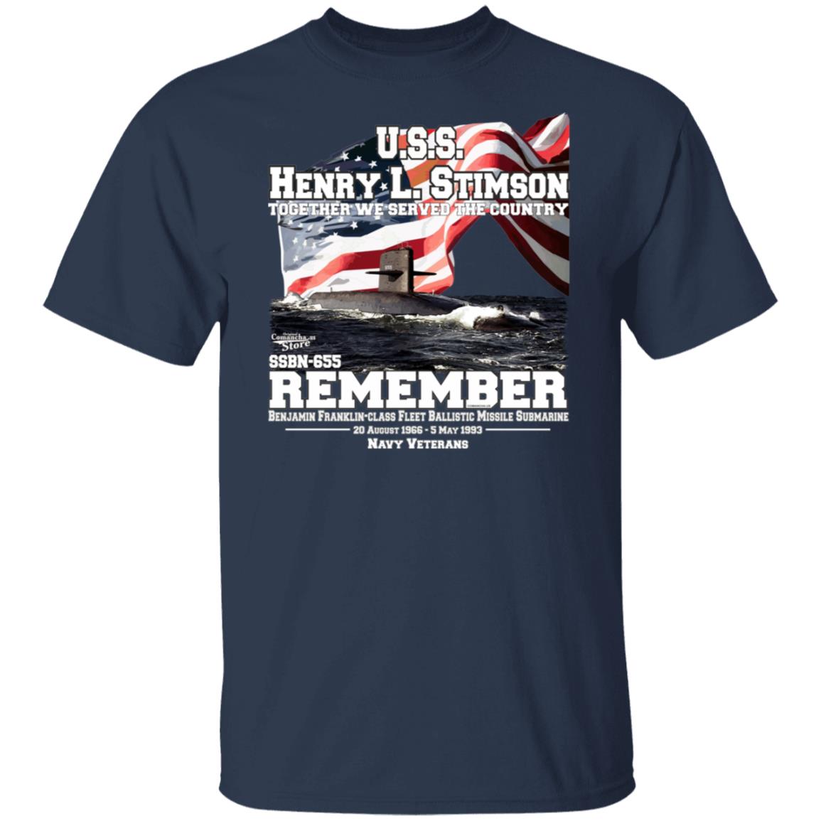 USS HENRY L. STIMSON SSBN-655 Submarine T-shirt