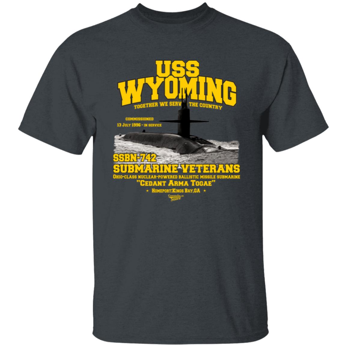 USS WYOMING SSBN-736 US Submarine t-shirt