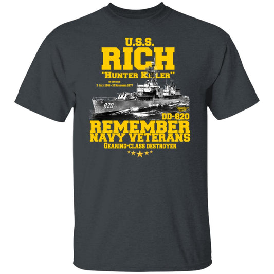 USS RICH DD-820 Gearing-class Destroyer T-Shirt