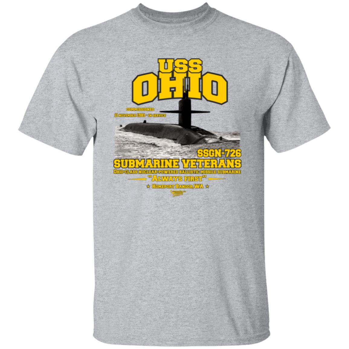 USS OHIO SSGN-726 US Submarine t-shirt