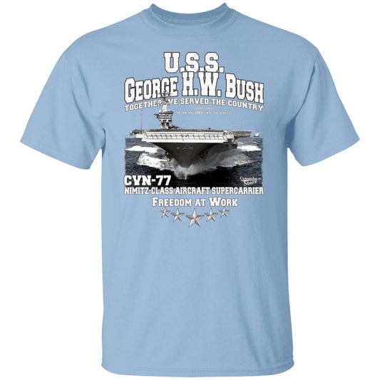 USS George H.W. Bush CVN-77 t-shirt