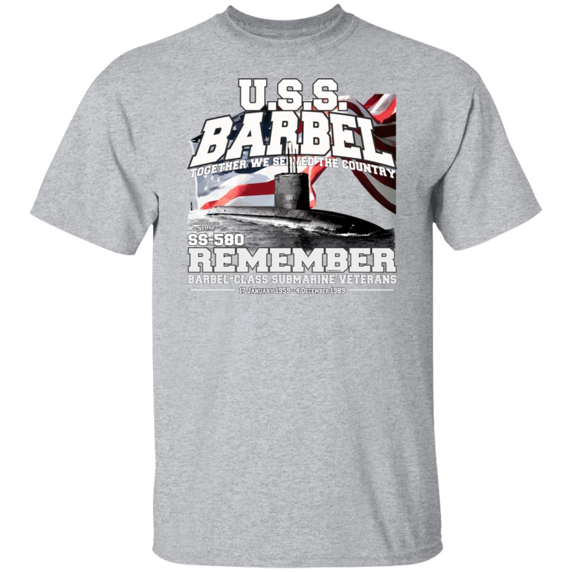 USS BARBEL SS-580 Submarine vetrerans T-shirt,