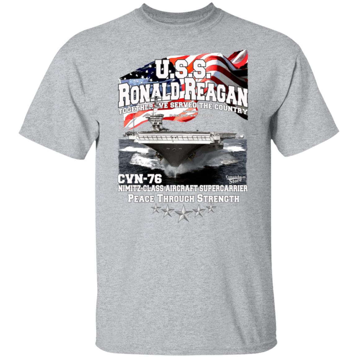 U.S.S. Ronald Reagan CVN-76 supercarrier t-shirt