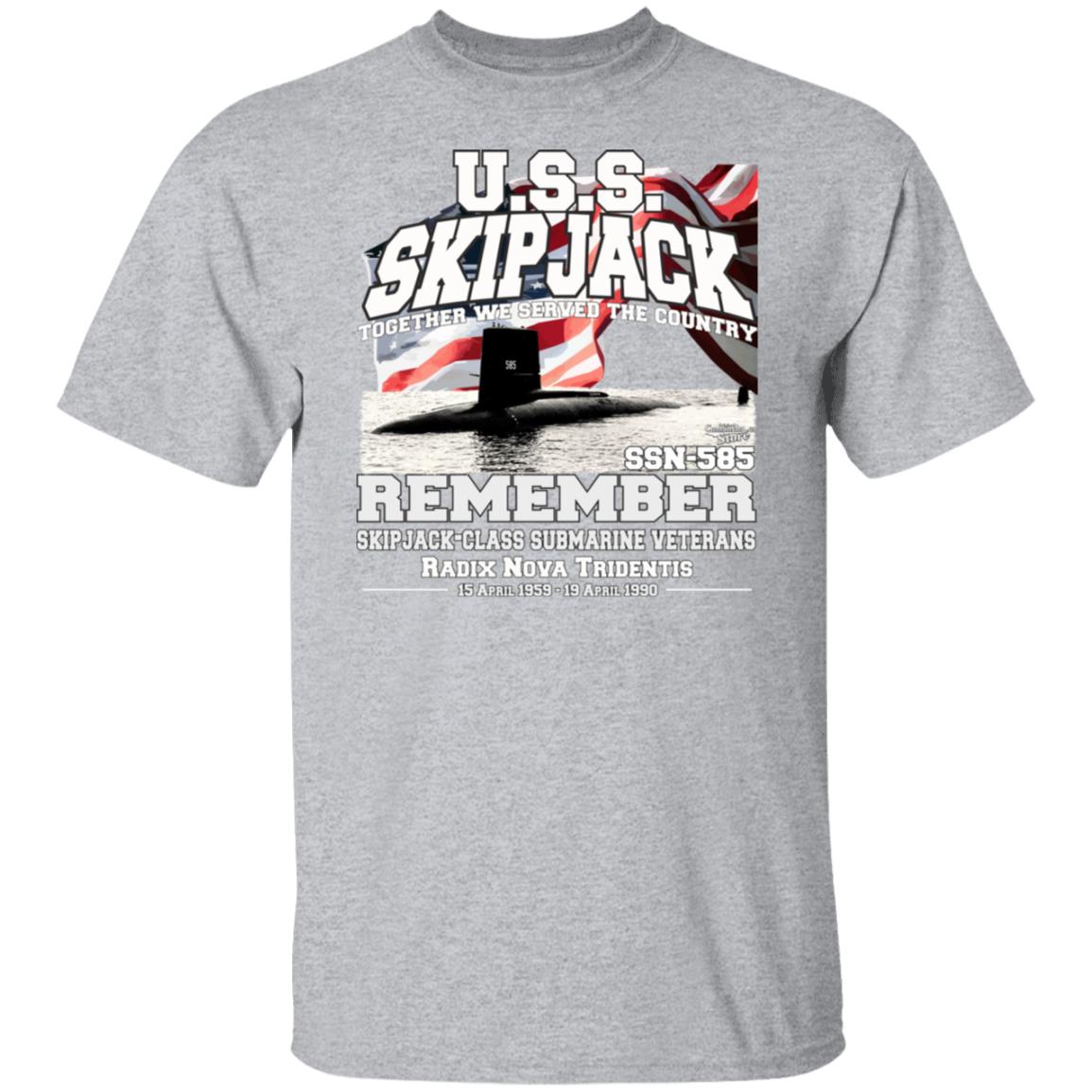 USS SKIPJACK SSN-585 Submarine T-Shirt