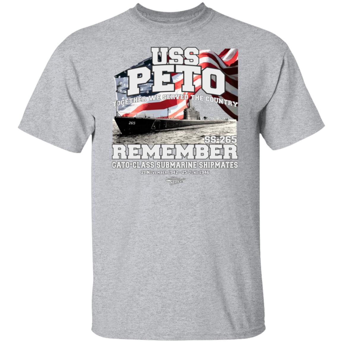 U.S.S. PETO SS-265 Submarine T-Shirt