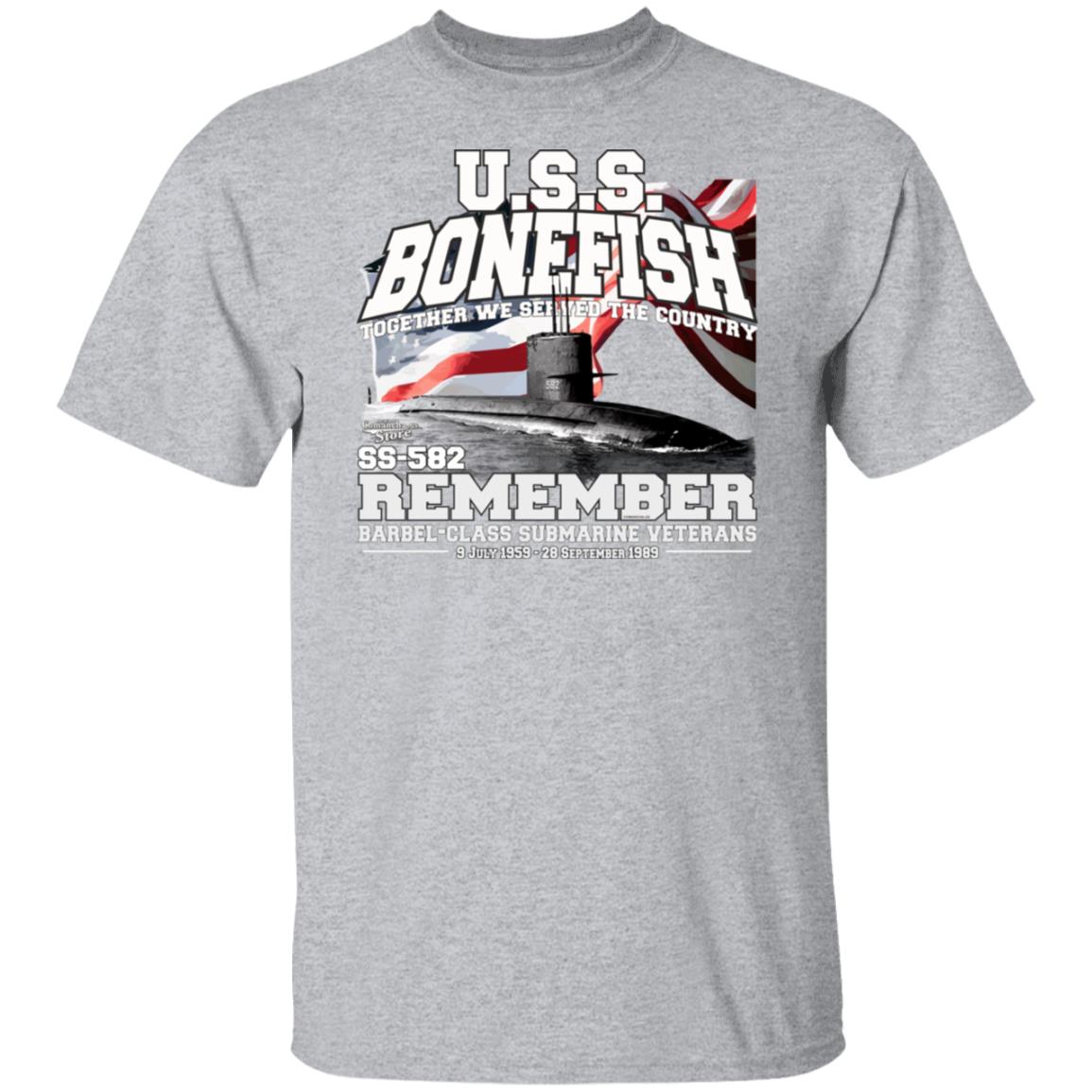 USS BONEFISH SS-582 Submarine vetrerans T-shirt