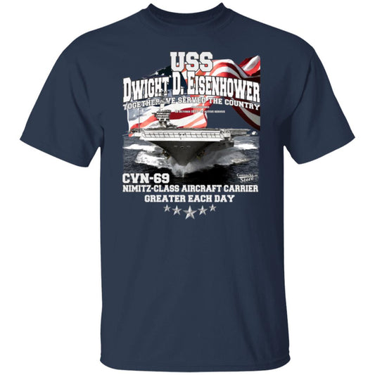 U.S.S. Dwight D.Eisenhower CVN-69 Supercarrier T-shirt,