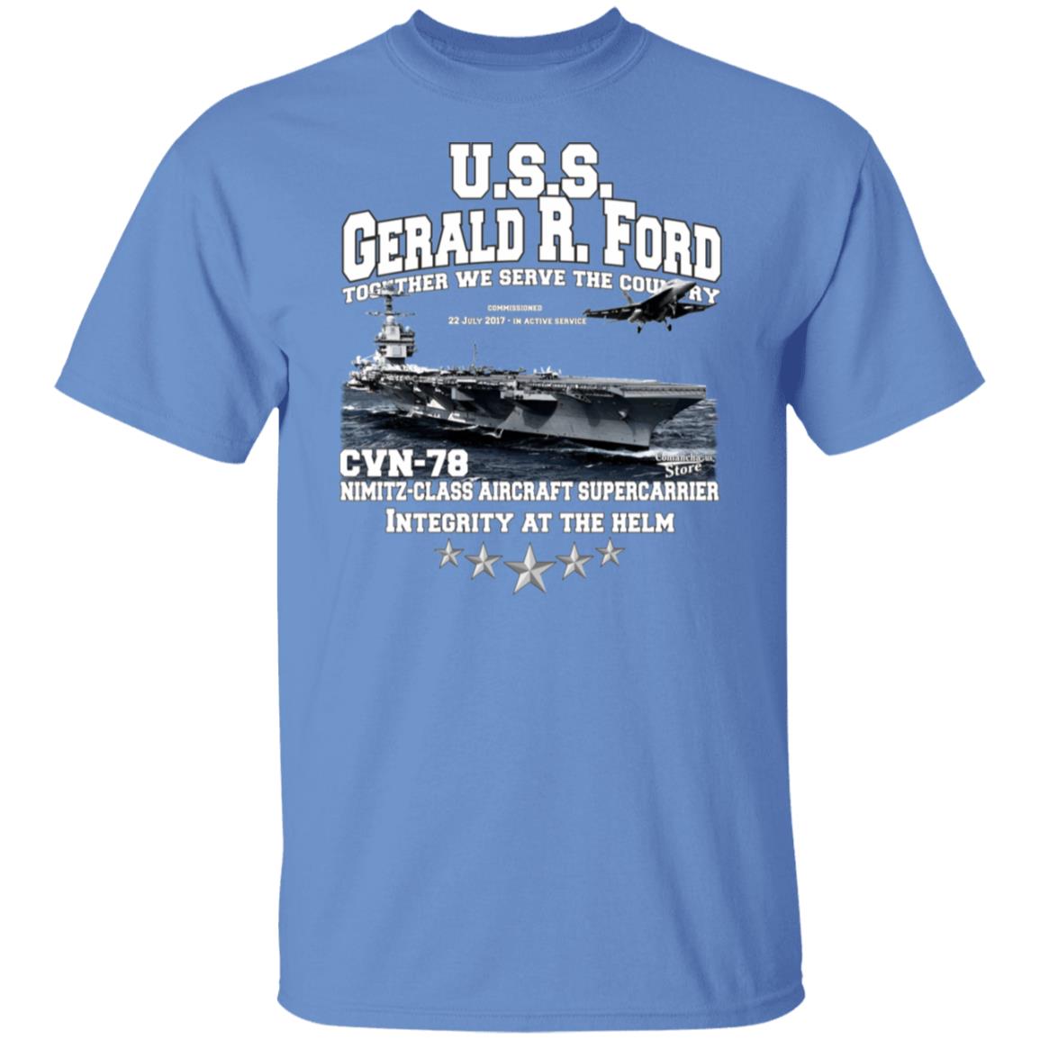 USS Gerald R. Ford CVN-78 t-shirt