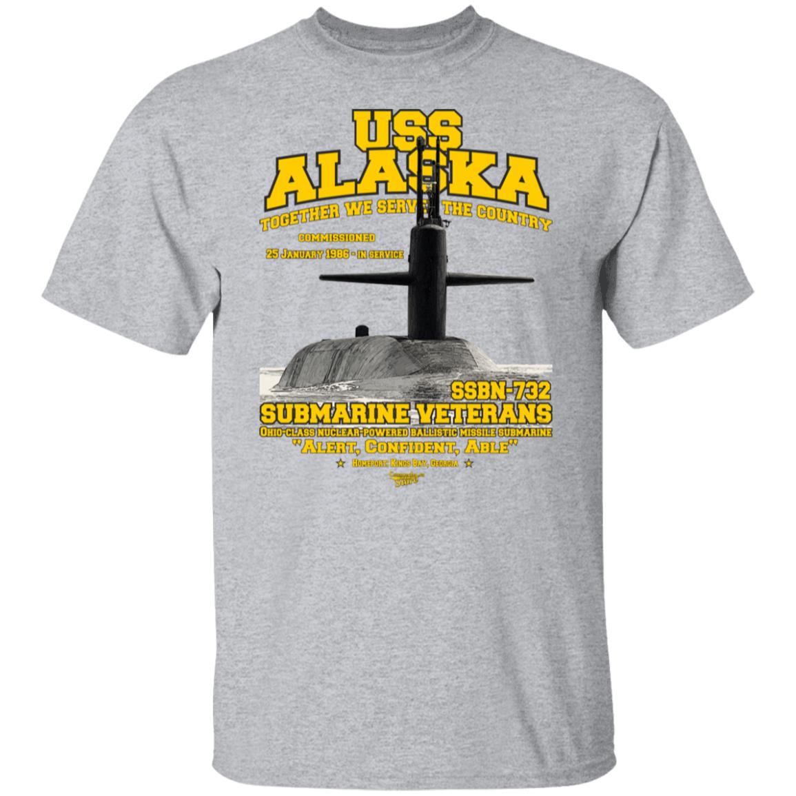 USS ALASKA SSBN-732 Submarine T-Shirt