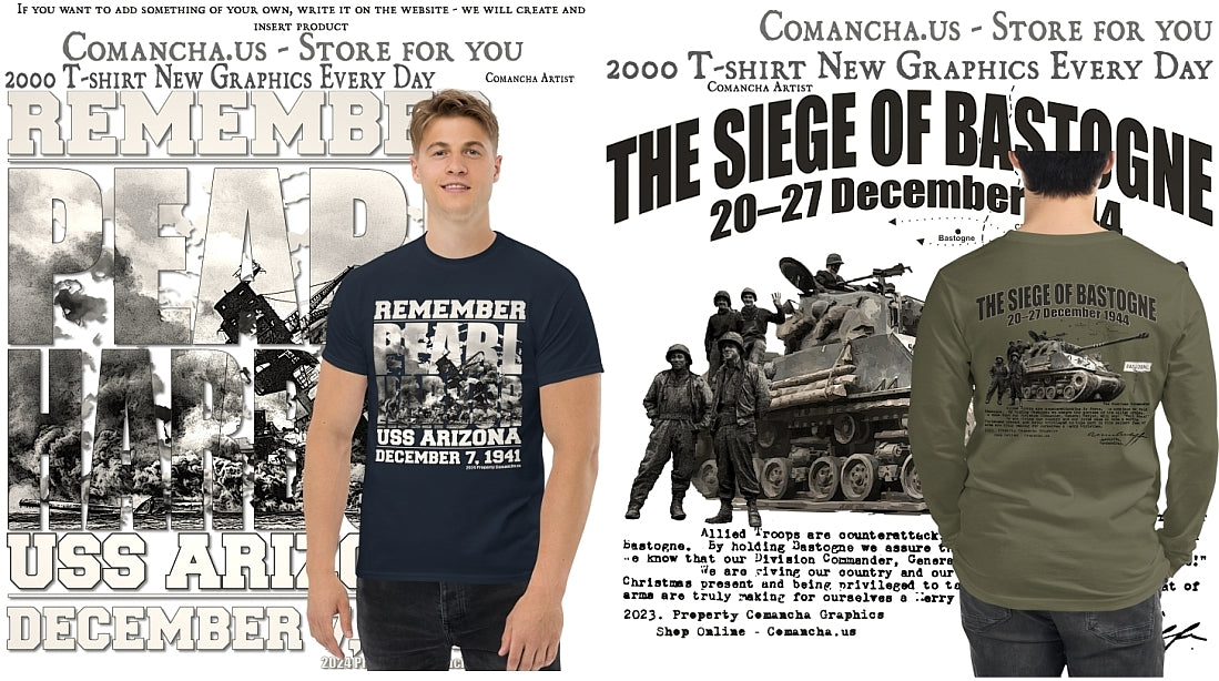 Comancha.us Military T-shirt Store, D-Day T-shirt Store