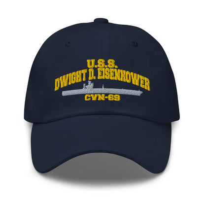 U.S.S. DWIGHT D. EISENHOWER CVN-69 Ship Cap